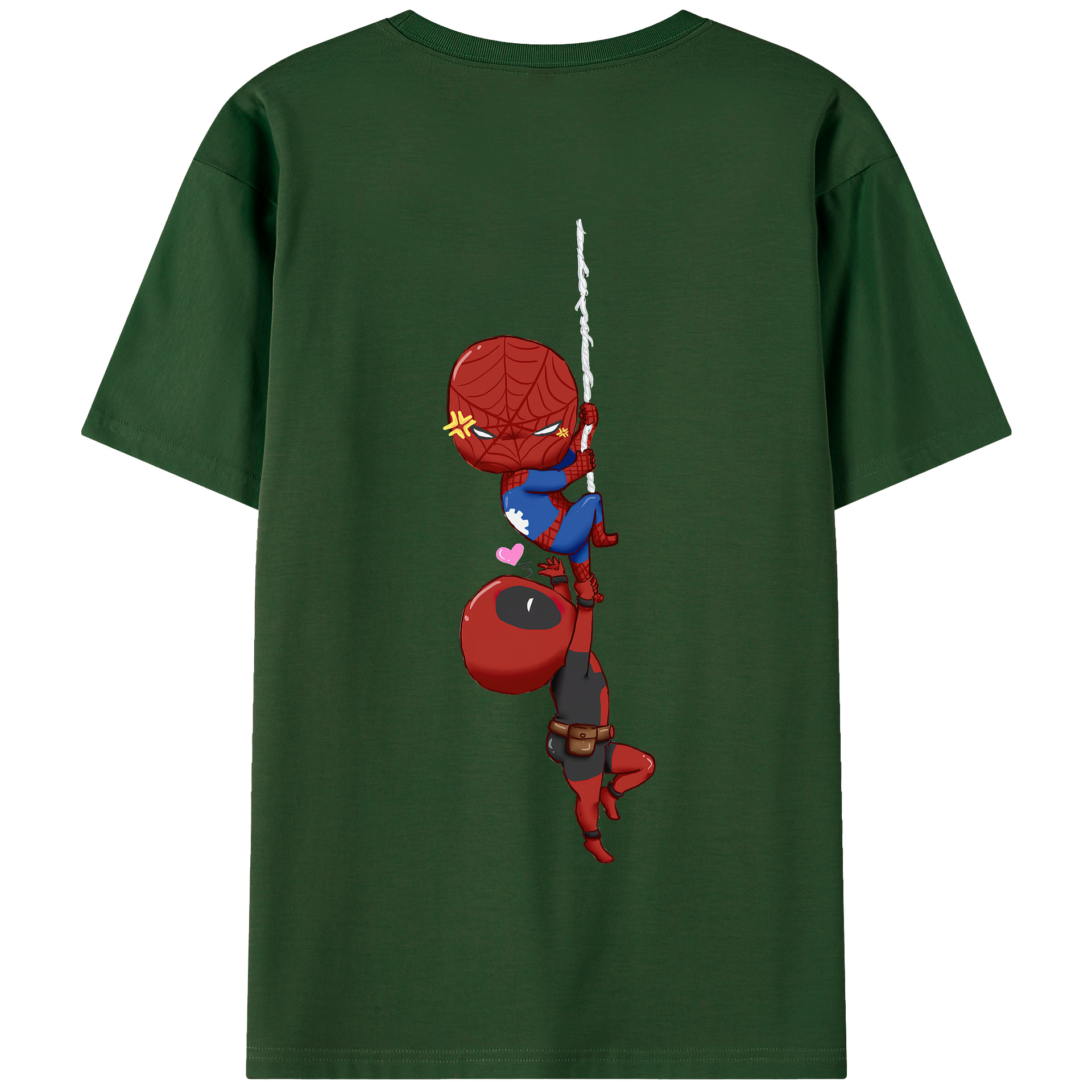 （画像用） Deadpool デッドプール 綿100％半袖Tシャツ（背面プリント）